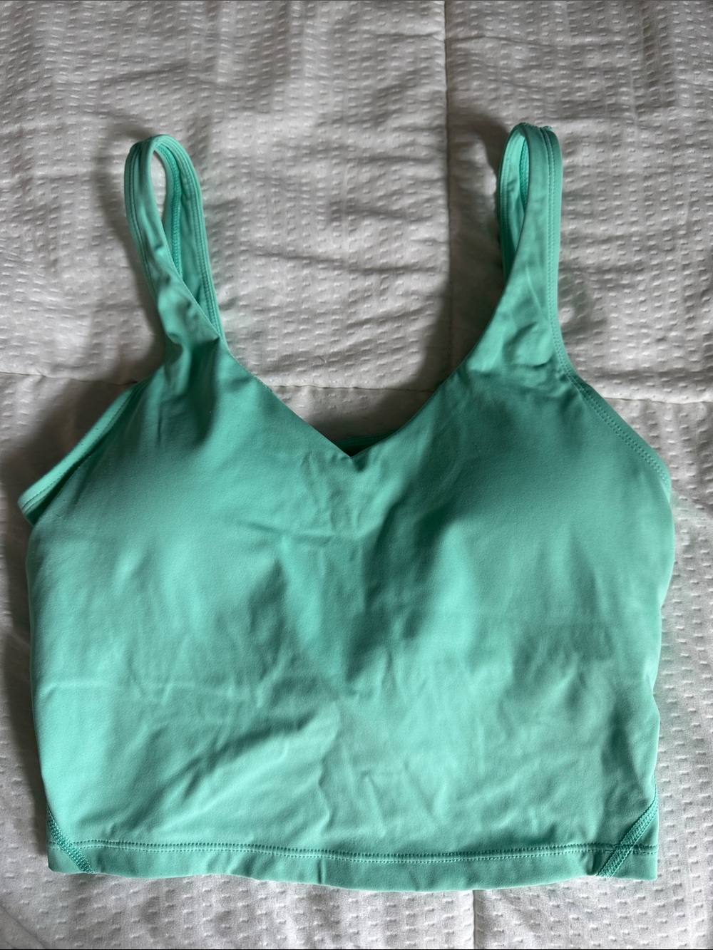 Amazon Essentials Mint Green V-Neck Crop Tank